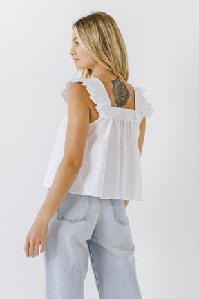 Ruffle Detail Top