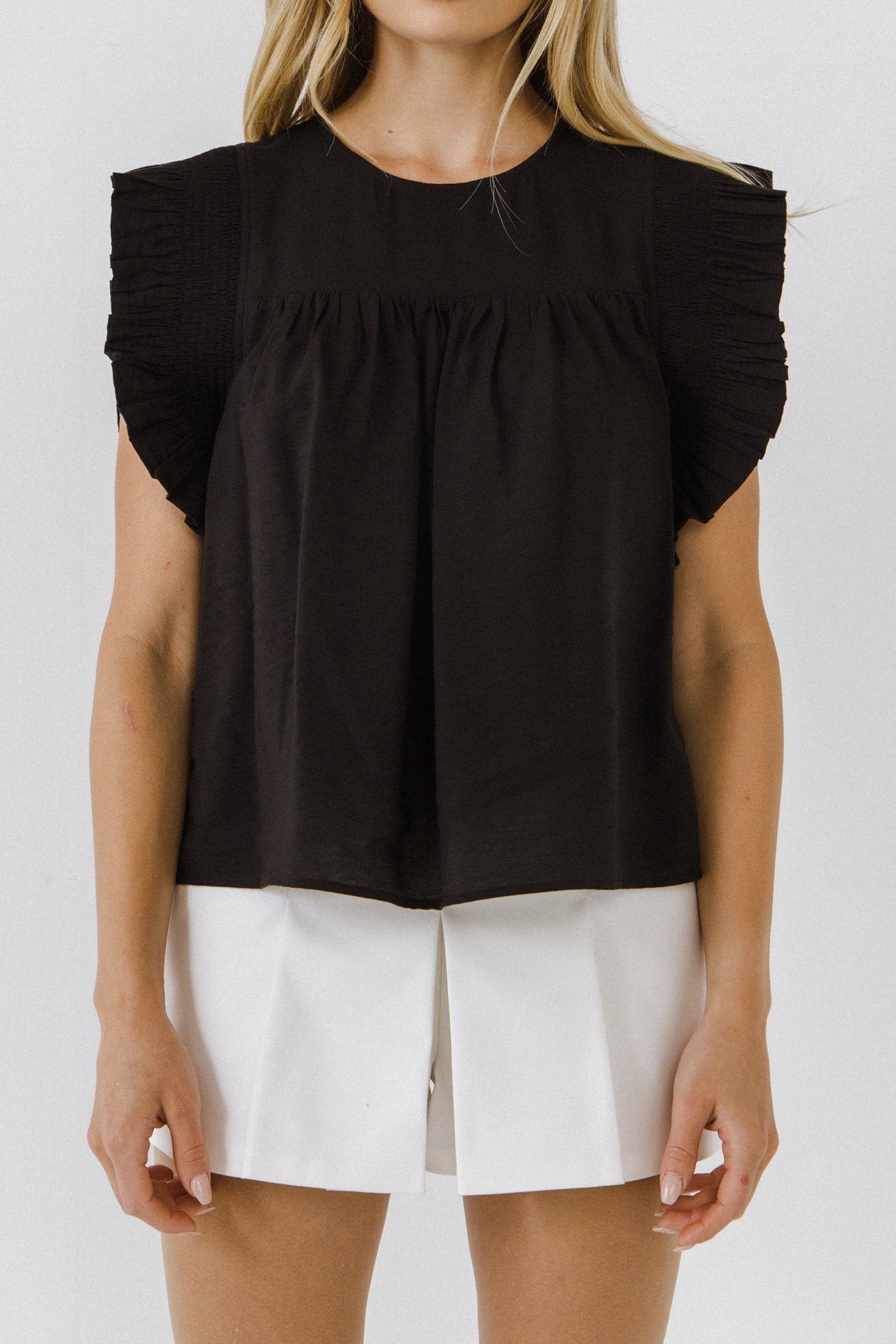 ENGLISH FACTORY - English Factory - Ruffle Detail Top - TOPS available at Objectrare