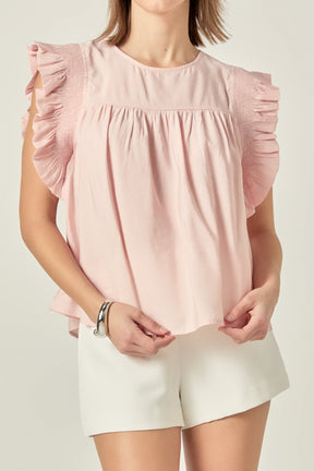 ENGLISH FACTORY - Ruffle Detail Top - TOPS available at Objectrare