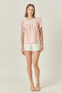 ENGLISH FACTORY - Ruffle Detail Top - TOPS available at Objectrare