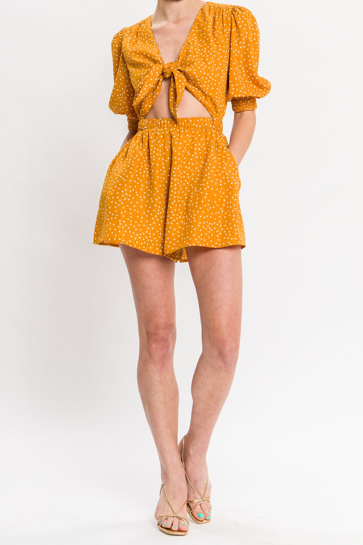 Front Tie Romper