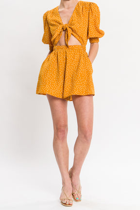 Front Tie Romper