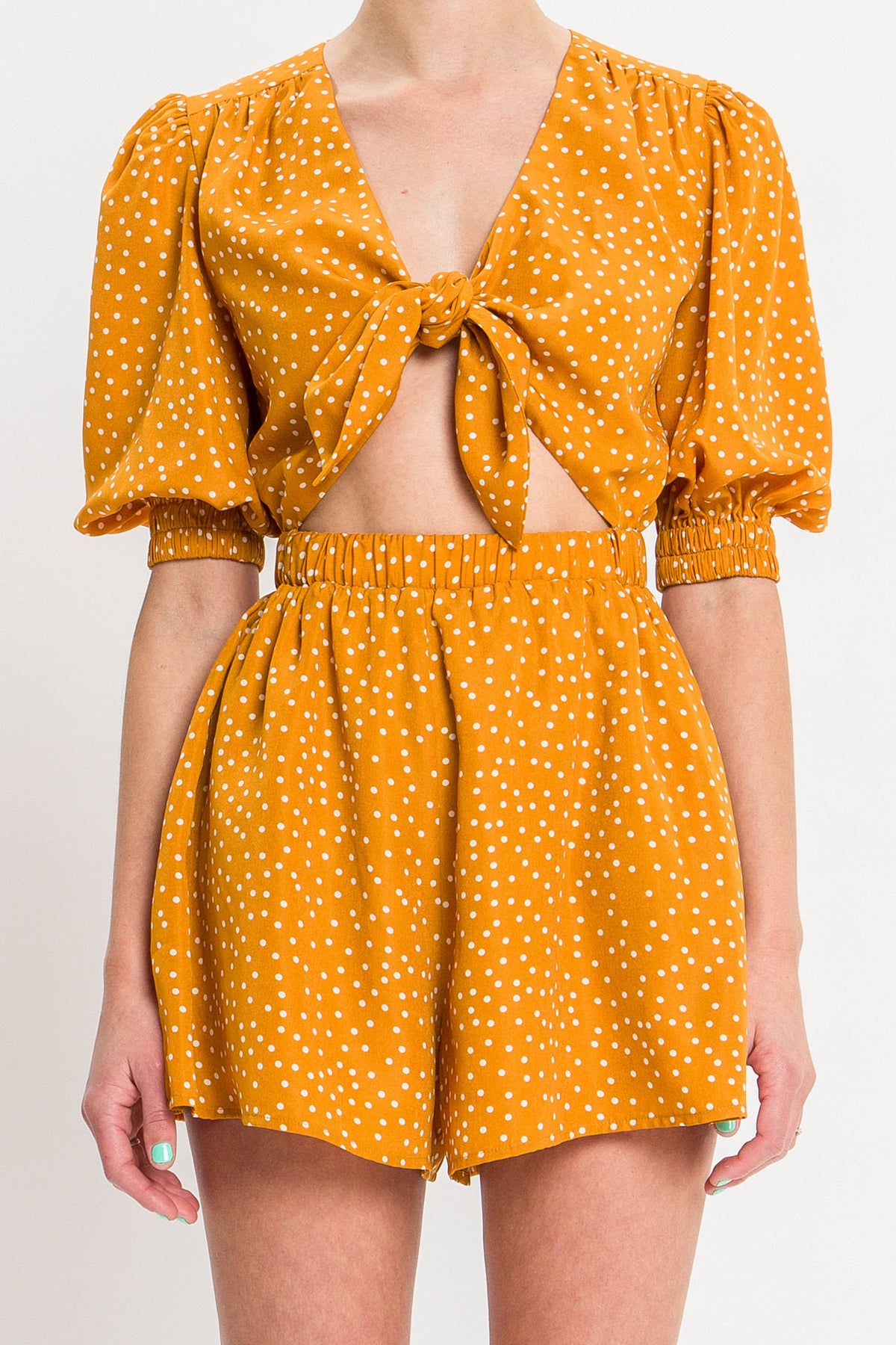 Front Tie Romper
