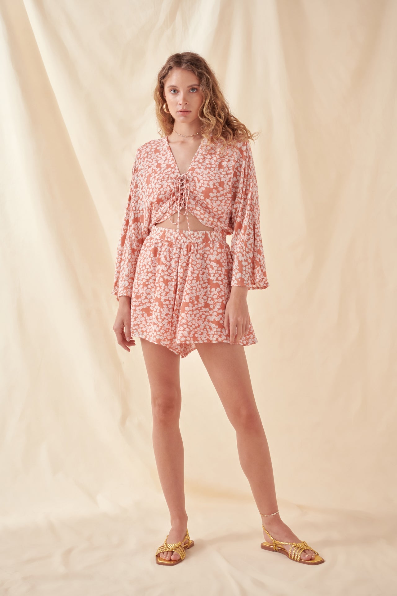 FREE THE ROSES - Free The Roses - Front Spaghetti Romper - ROMPERS available at Objectrare