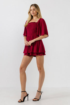 FREE THE ROSES - Free The Roses - Smocked Romper - ROMPERS available at Objectrare