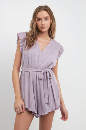 FREE THE ROSES - Free The Roses - Texture Knit Romper - ROMPERS available at Objectrare
