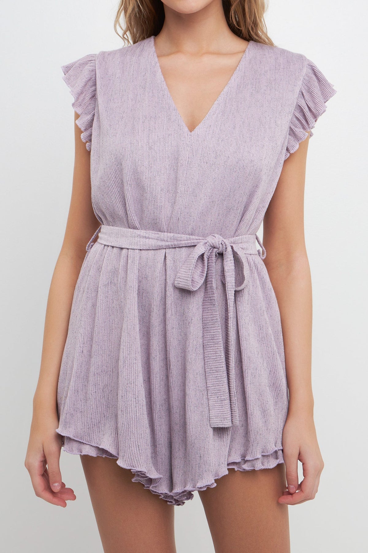 FREE THE ROSES - Free The Roses - Texture Knit Romper - ROMPERS available at Objectrare