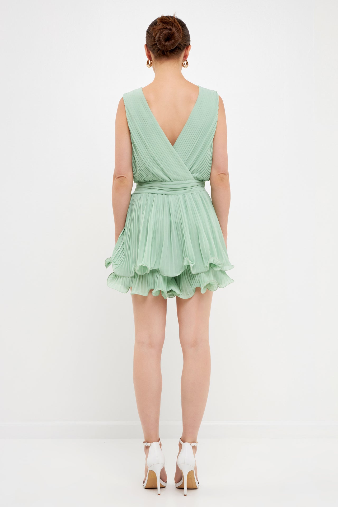 ENDLESS ROSE - Pleated Romper - ROMPERS available at Objectrare