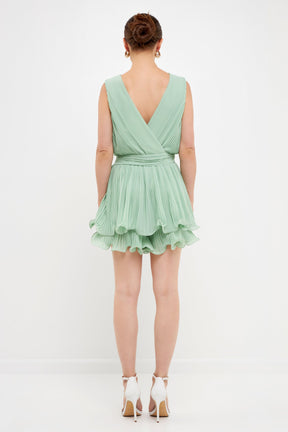 ENDLESS ROSE - Pleated Romper - ROMPERS available at Objectrare