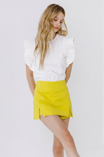 High-Waisted Mini Skort