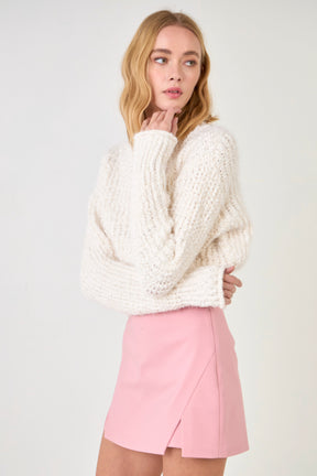 High-Waisted Mini Skort