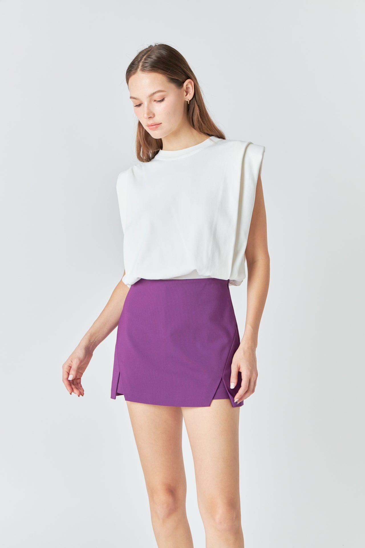 High-Waisted Mini Skort