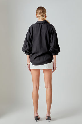 High-Waisted Mini Skort