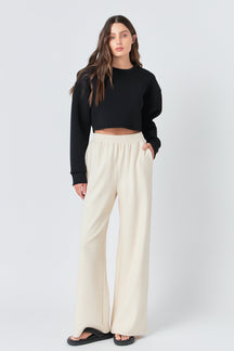 GREY LAB - Grey Lab - Wide Knit Pants - PANTS available at Objectrare