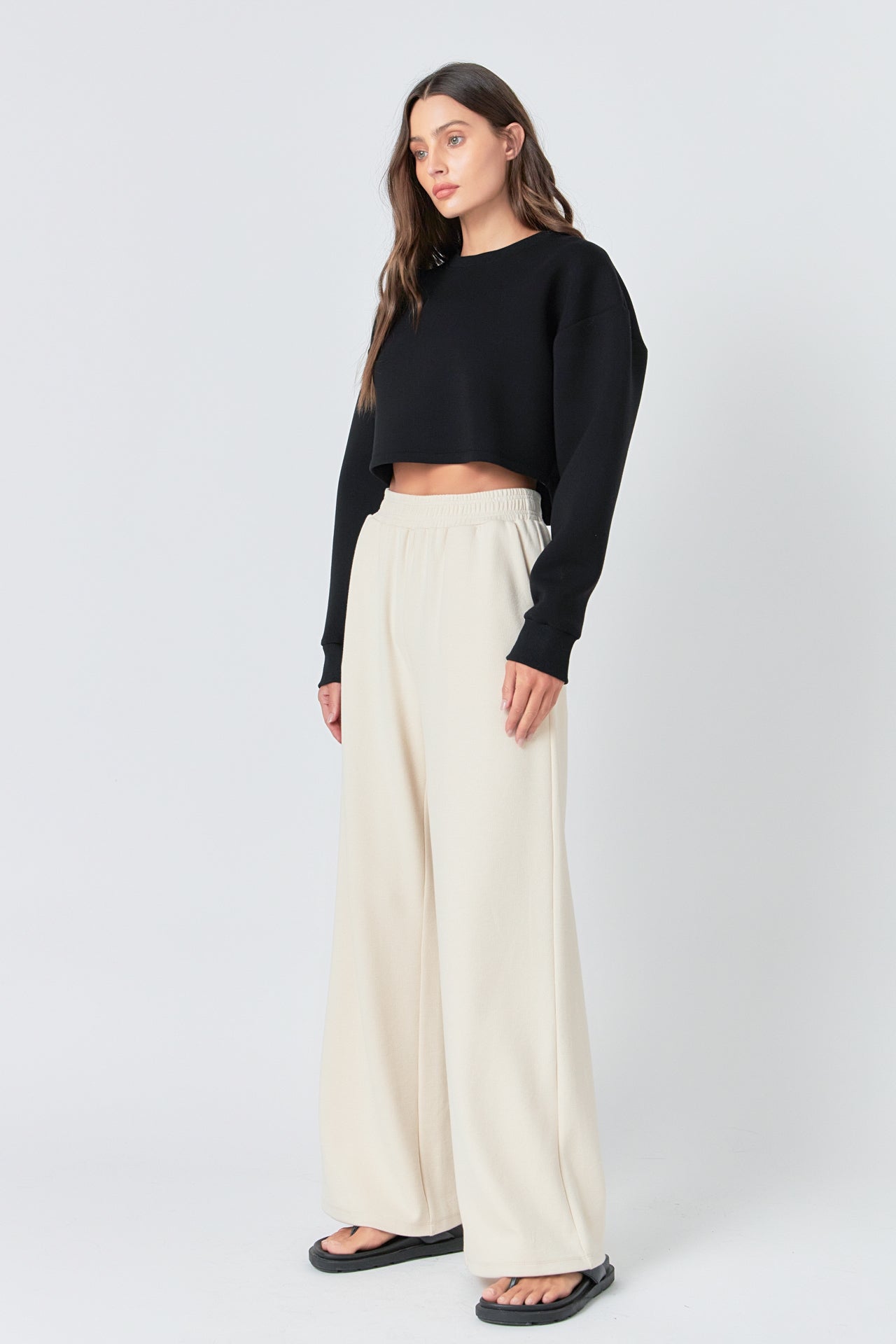 GREY LAB - Grey Lab - Wide Knit Pants - PANTS available at Objectrare