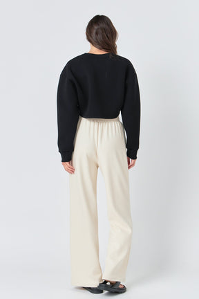 GREY LAB - Grey Lab - Wide Knit Pants - PANTS available at Objectrare