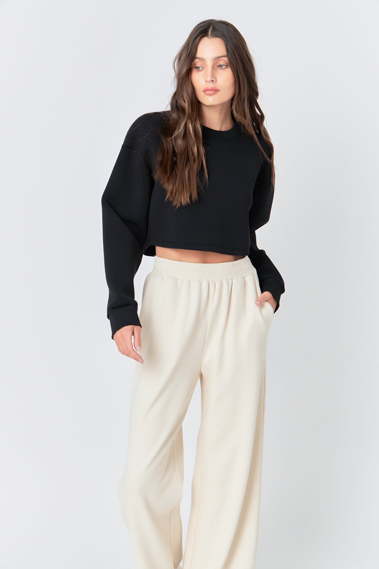 GREY LAB - Wide Knit Pants - PANTS available at Objectrare