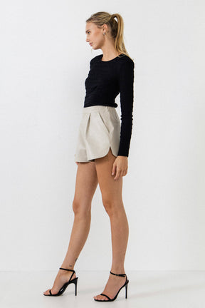 ENDLESS ROSE - Texture Fitted Top - TOPS available at Objectrare