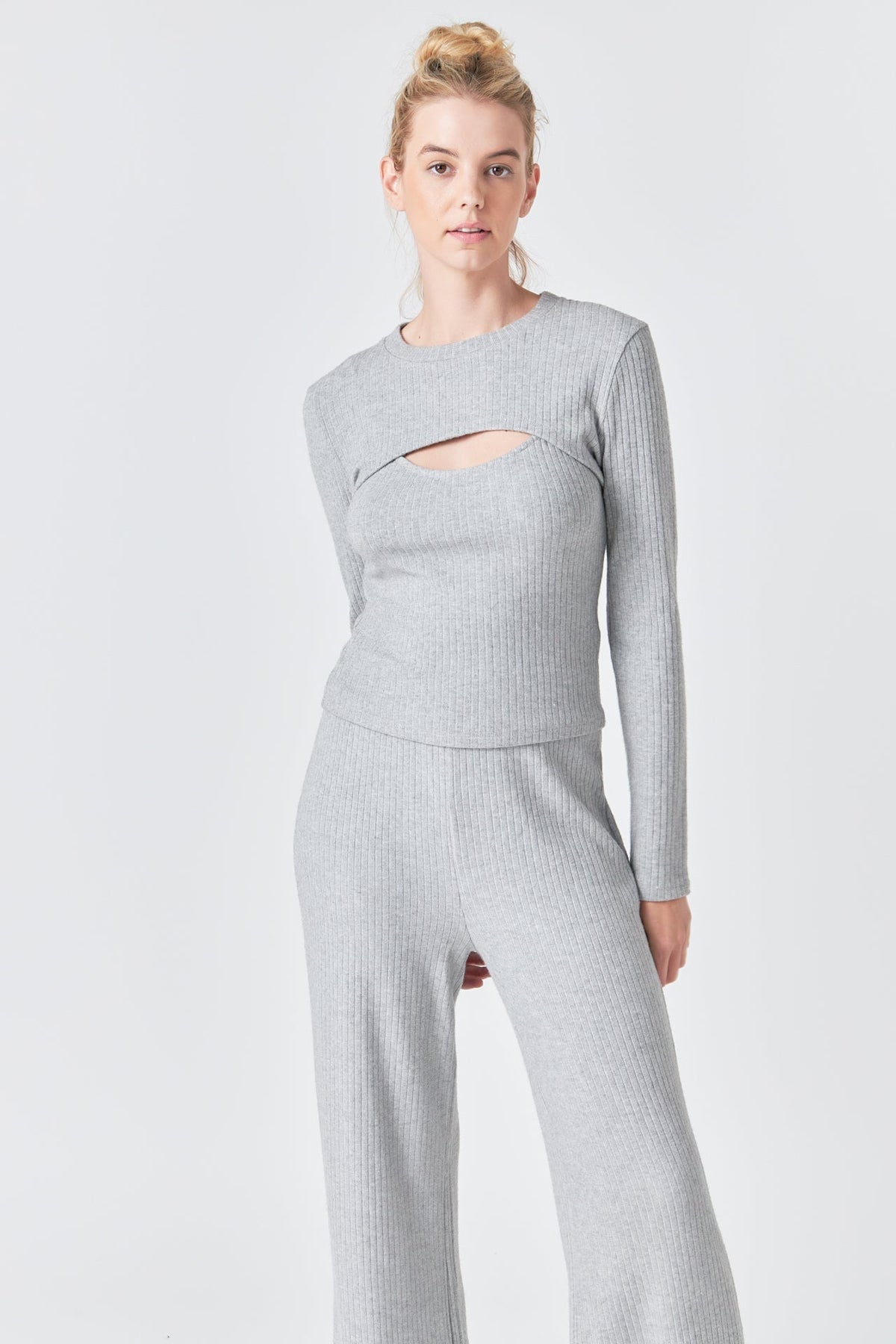 Grey Lab - 2 Piece Knit Top