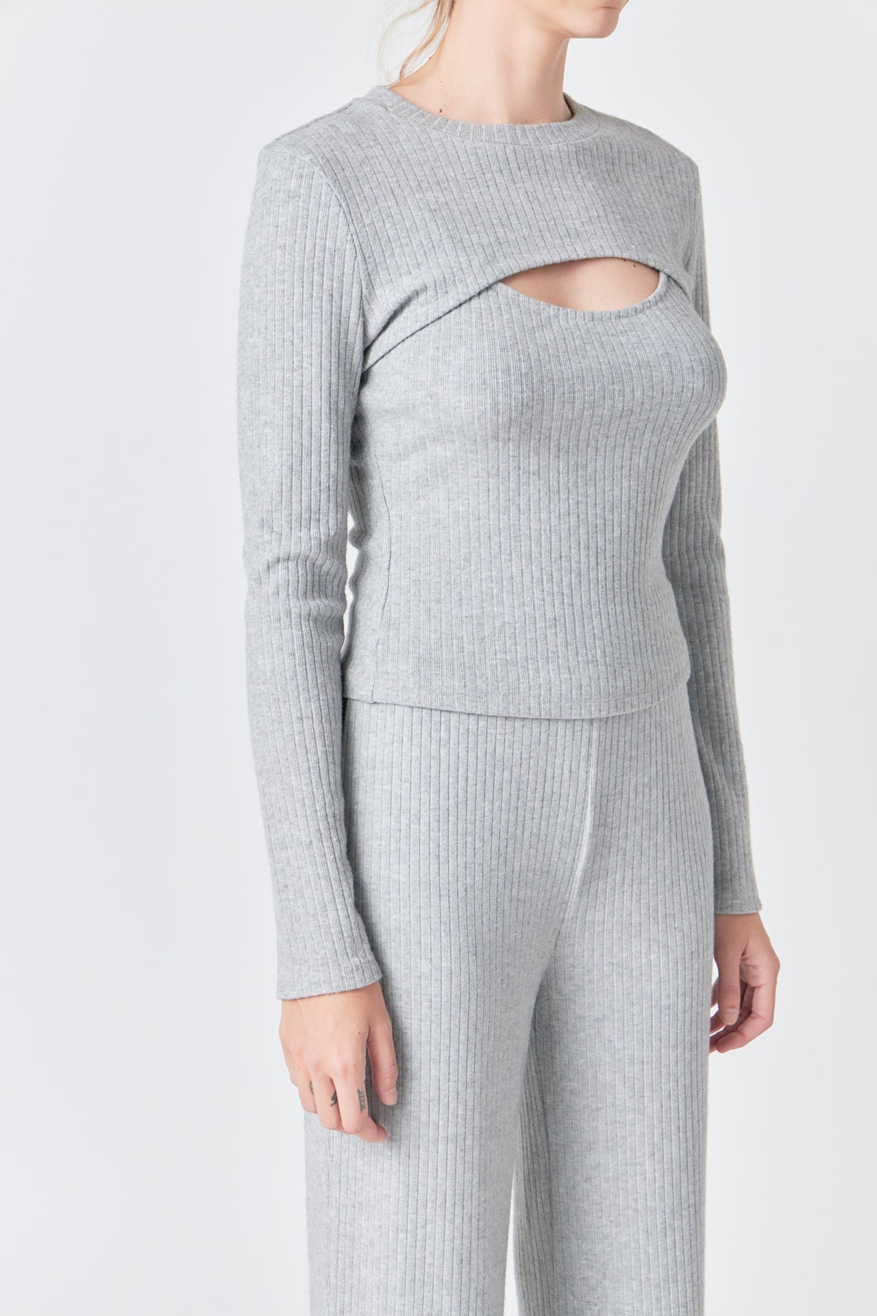 GREY LAB - 2 Piece Knit Top - TOPS available at Objectrare