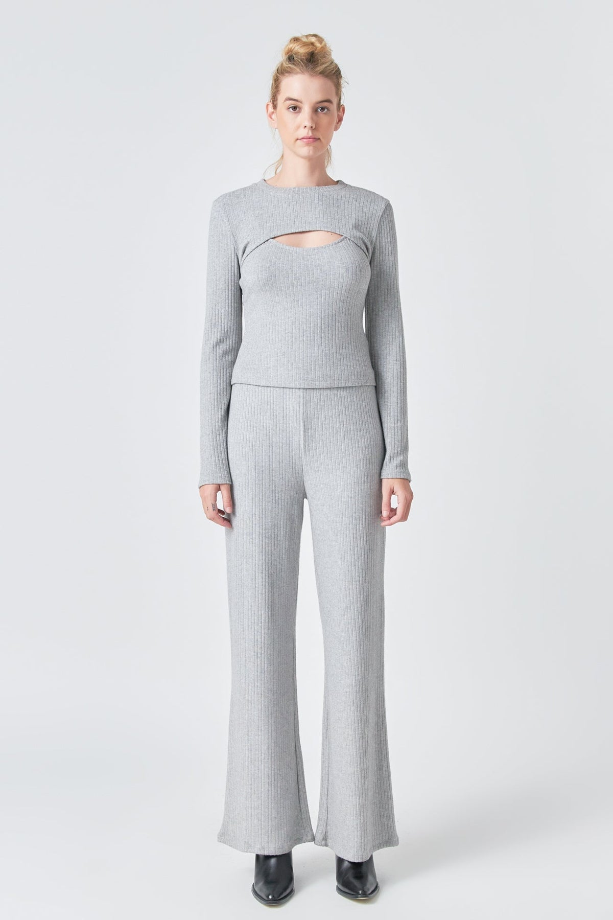 GREY LAB - Loungewear Knit Pants - PANTS available at Objectrare