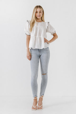 ENGLISH FACTORY - Women Woven Blouse - TOPS available at Objectrare