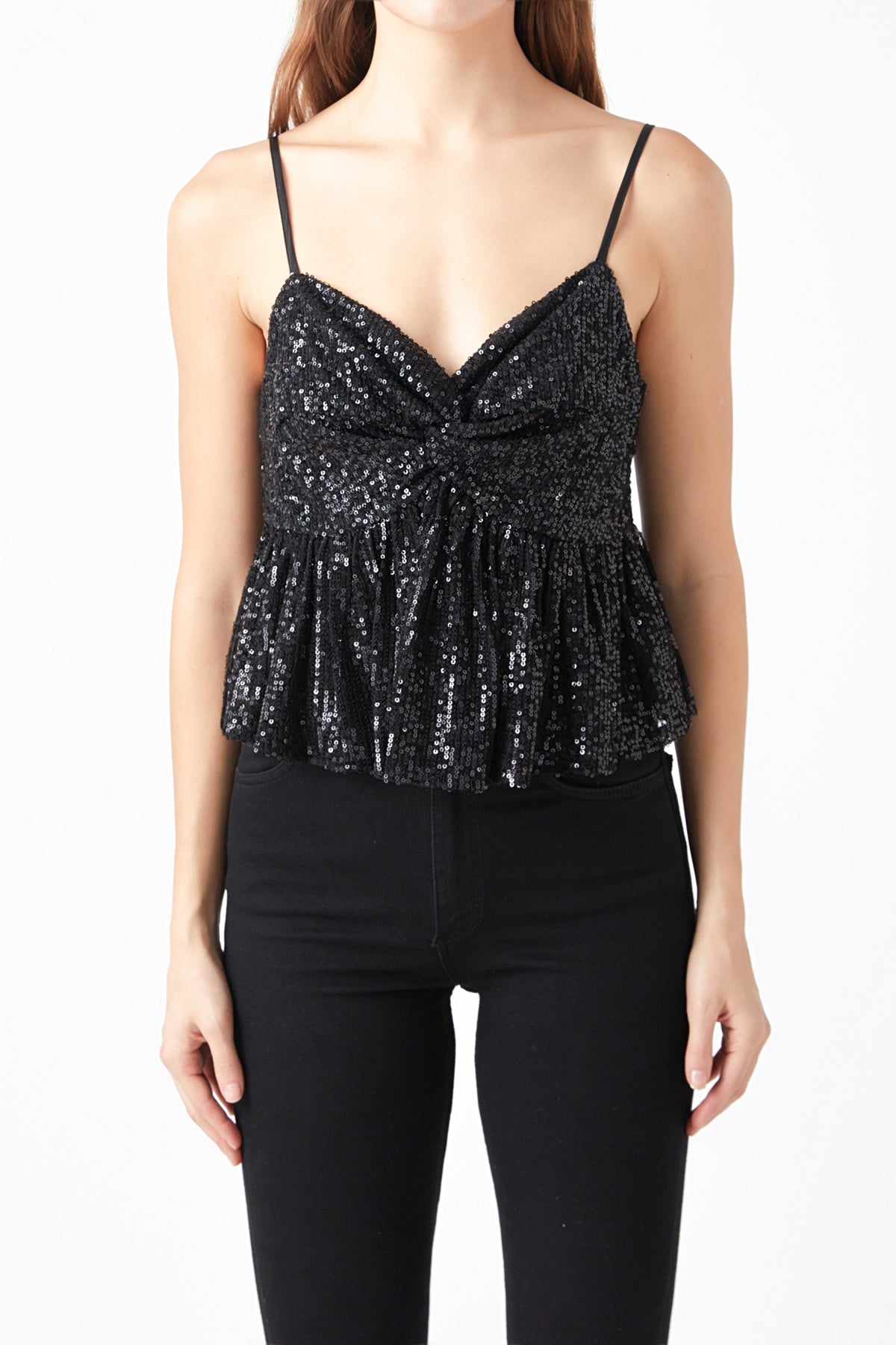 ENDLESS ROSE - Sequins Tank Top - TOPS available at Objectrare