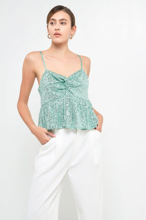 ENDLESS ROSE - Sequins Tank Top - TOPS available at Objectrare