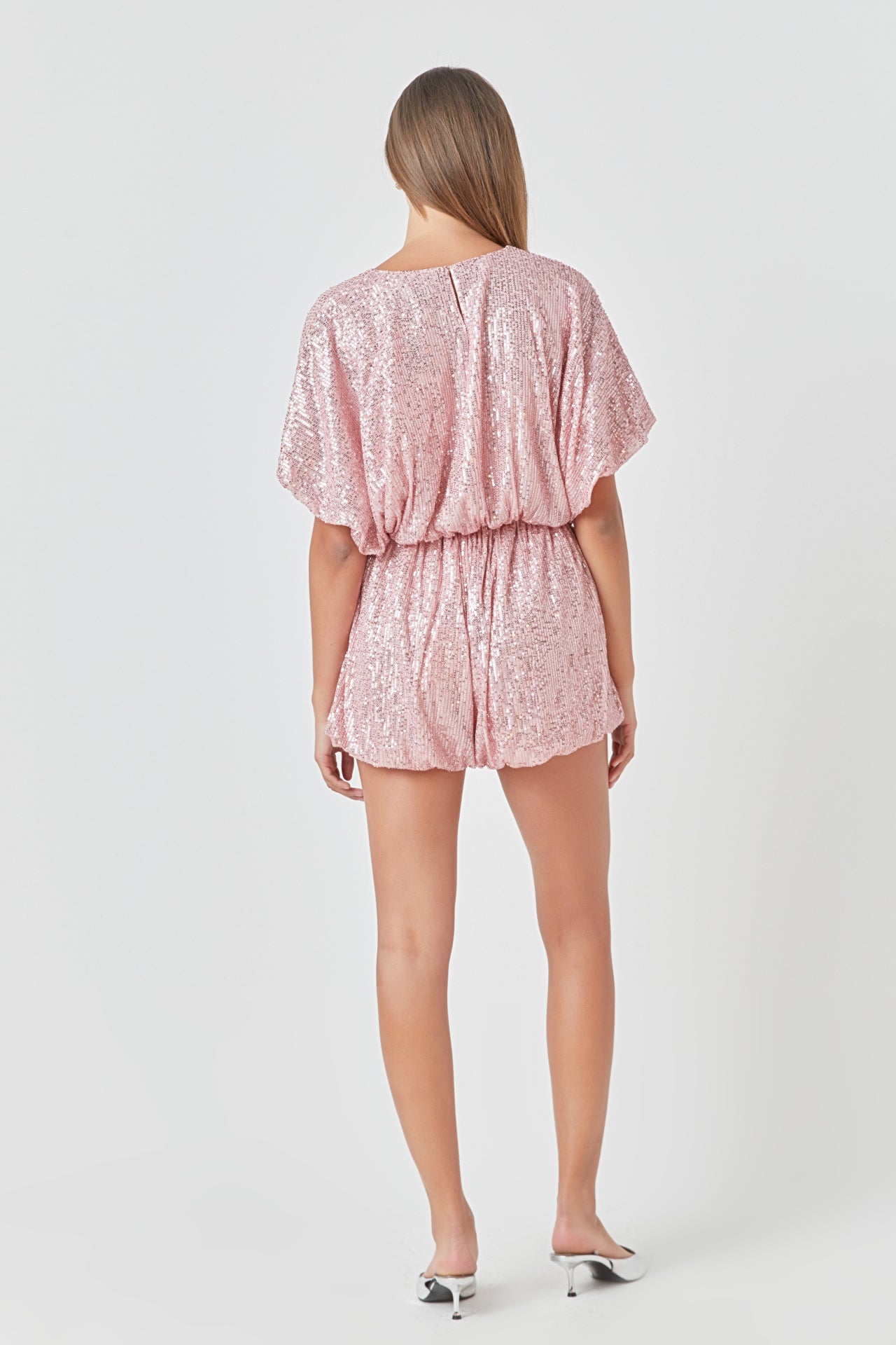 ENDLESS ROSE - Sequins Blouson Shorts - SHORTS available at Objectrare