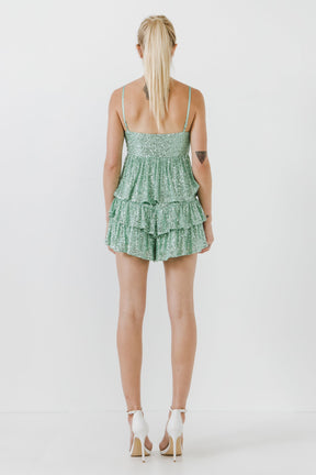 ENDLESS ROSE - Endless Rose - Sequins Ruffled Skorts - Sale - SKORTS available at Objectrare