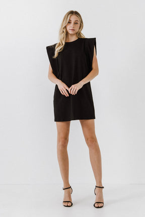 ENDLESS ROSE - Folded Detail Mini Dress - DRESSES available at Objectrare