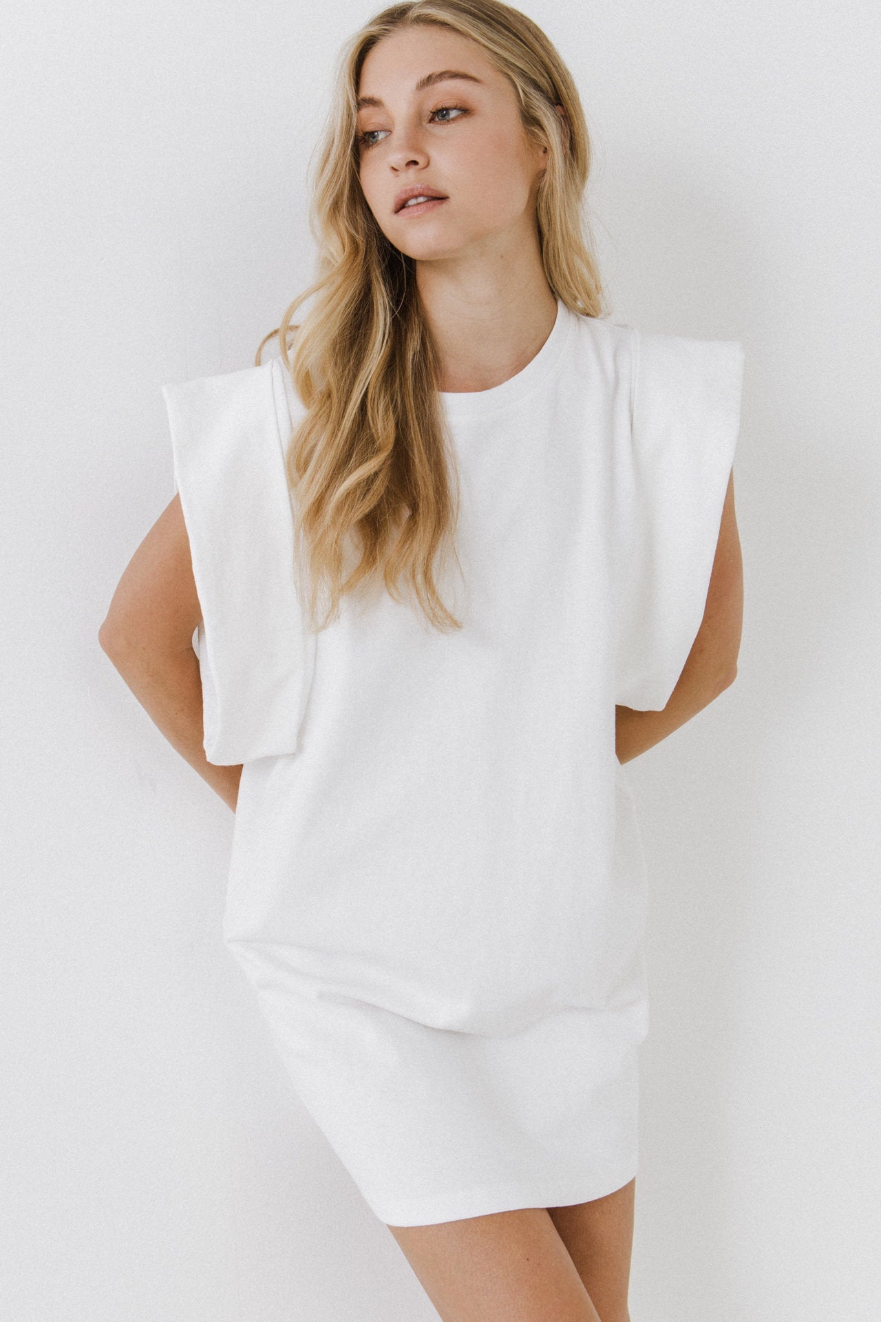 ENDLESS ROSE - Folded Detail Mini Dress - DRESSES available at Objectrare