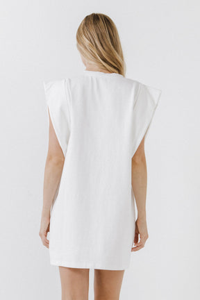 ENDLESS ROSE - Folded Detail Mini Dress - DRESSES available at Objectrare
