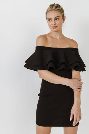 ENDLESS ROSE - Off The Shoulder Mini Dress - DRESSES available at Objectrare