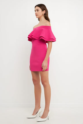 ENDLESS ROSE - Endless Rose - Off The Shoulder Mini Dress - DRESSES available at Objectrare