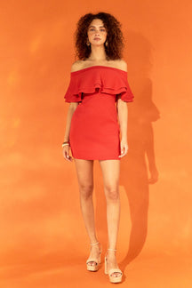 ENDLESS ROSE - Off The Shoulder Mini Dress - DRESSES available at Objectrare