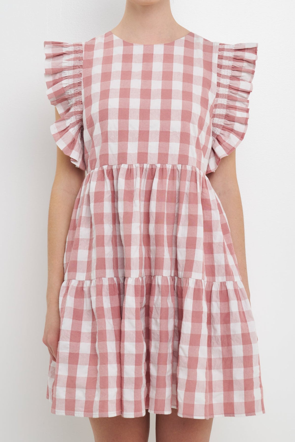 ENGLISH FACTORY - Gingham Mini Dress - DRESSES available at Objectrare