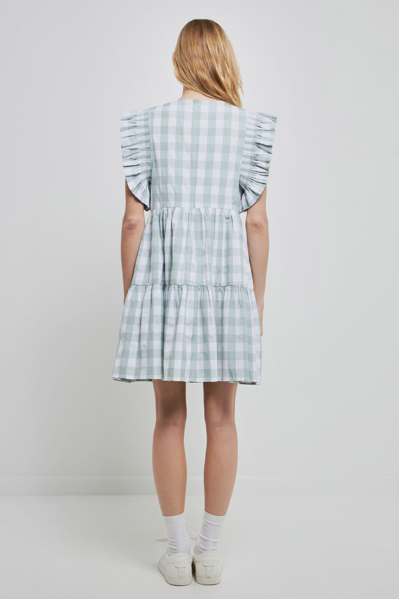 ENGLISH FACTORY - English Factory - Gingham Mini Dress - DRESSES available at Objectrare