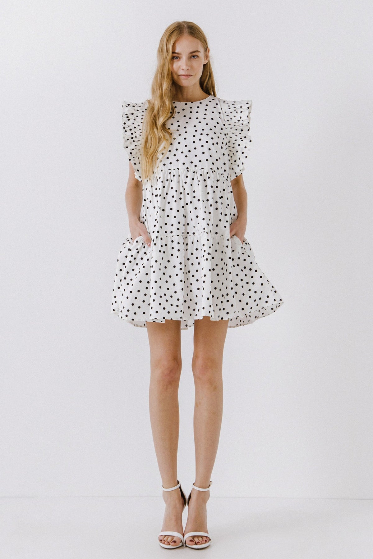 ENGLISH FACTORY - English Factory - Dot Print Mini Dress - DRESSES available at Objectrare