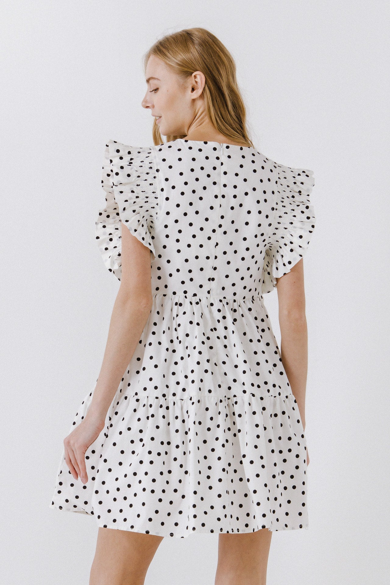 ENGLISH FACTORY - English Factory - Dot Print Mini Dress - DRESSES available at Objectrare