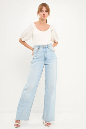ENGLISH FACTORY - All Knitdown Top - TOPS available at Objectrare