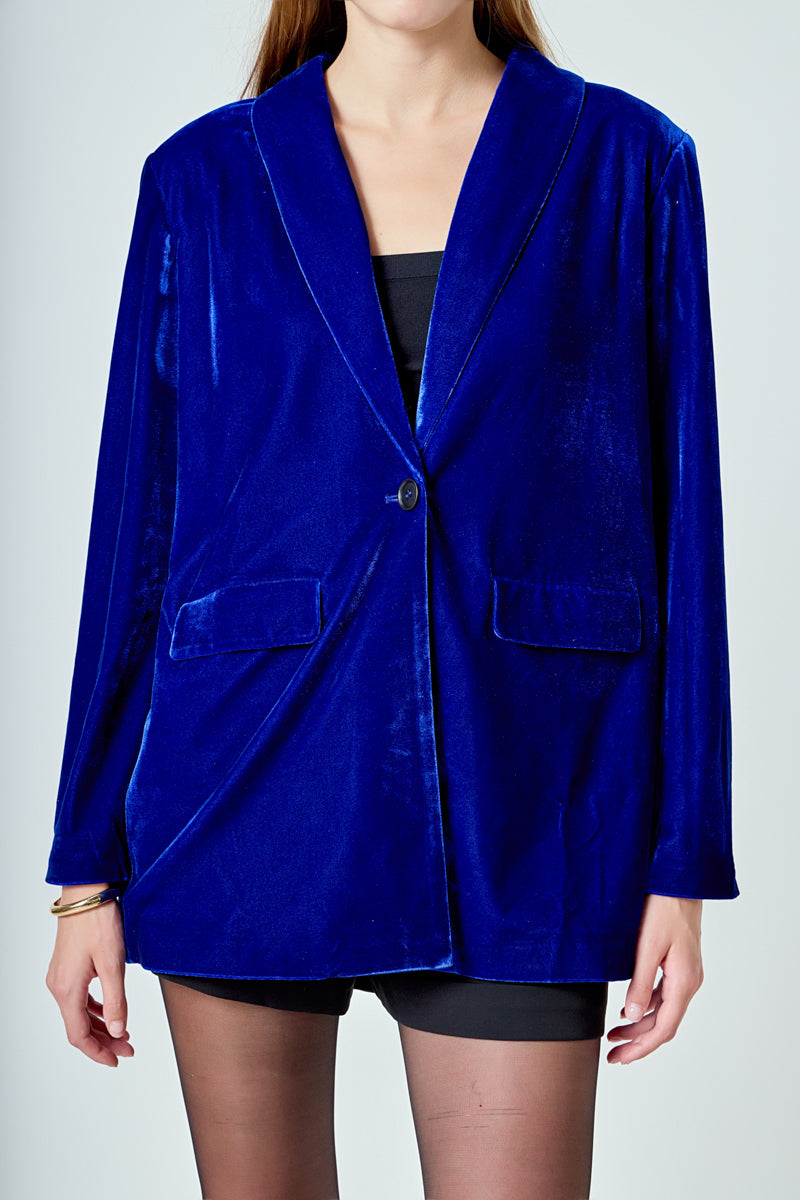 Velvet Blazer