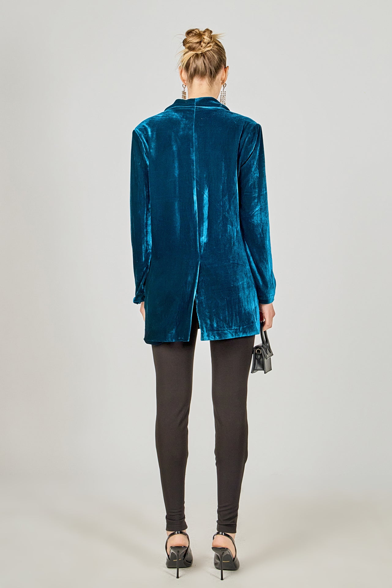 ENDLESS ROSE - Velvet Loose Fit Blazer - BLAZERS available at Objectrare