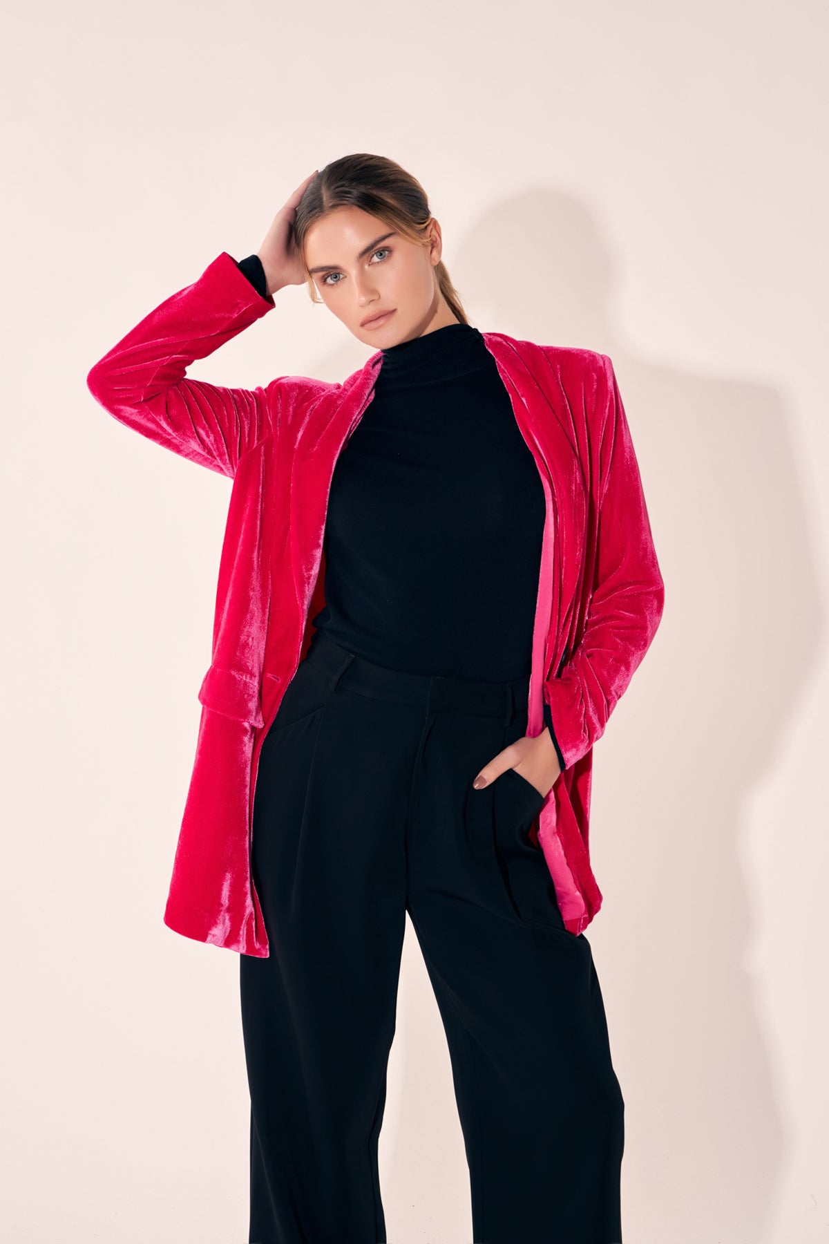 ENDLESS ROSE - Velvet Blazer - BLAZERS available at Objectrare