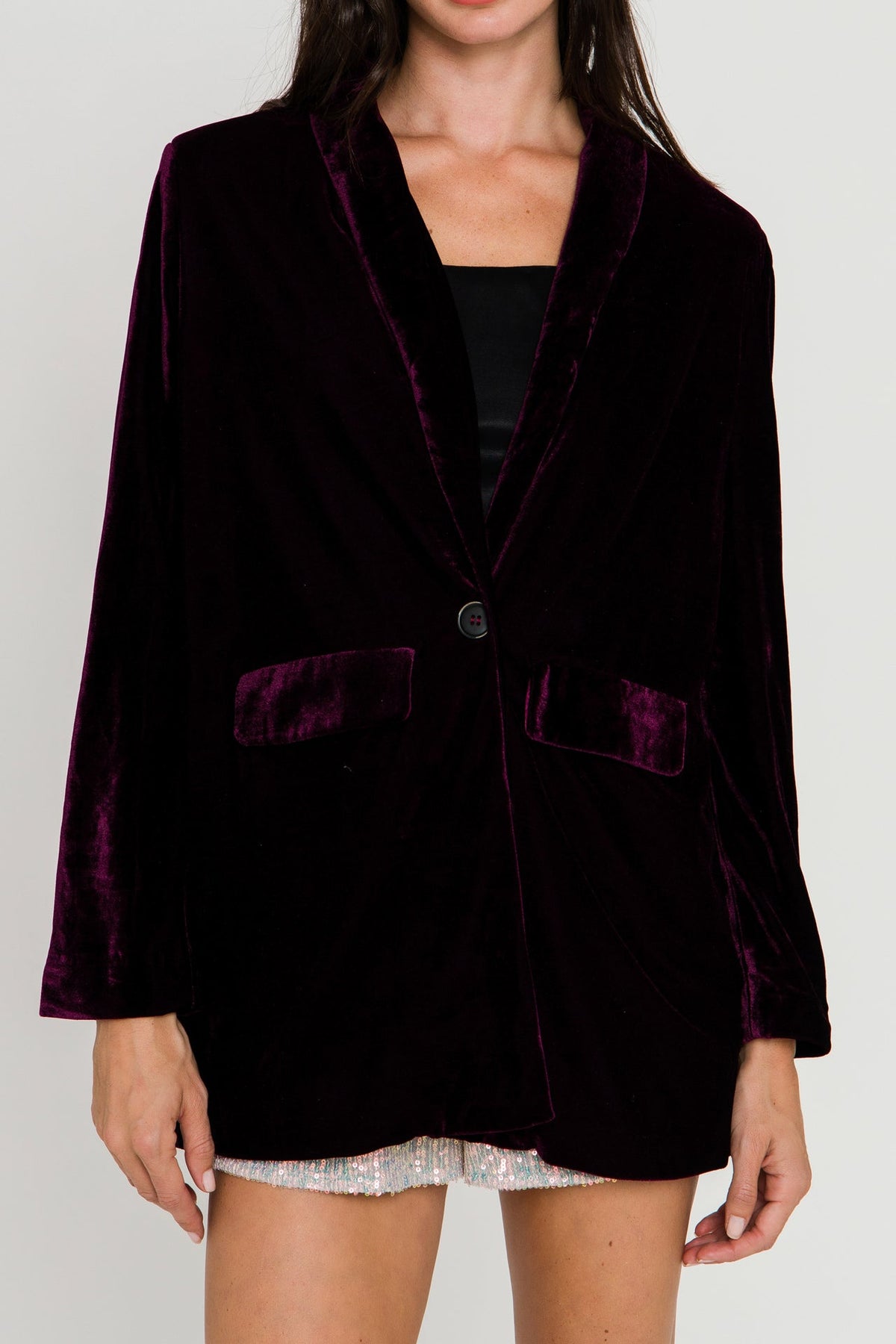 Endless Rose - Velvet Blazer - Final Sale