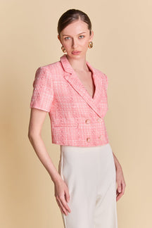 Cropped Tweed Jacket