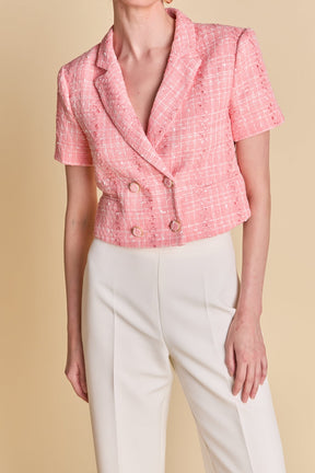 Cropped Tweed Jacket