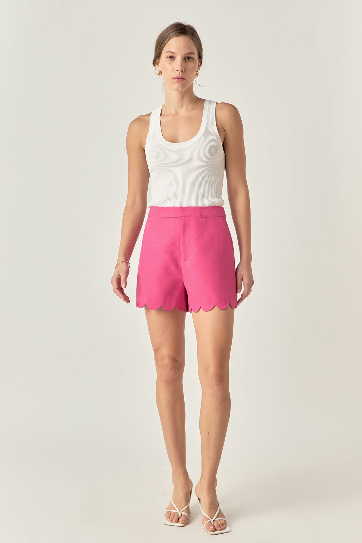 ENGLISH FACTORY - English Factory - Scalloped Hem Shorts - PANTS available at Objectrare