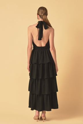 ENDLESS ROSE - Endless Rose - Criss Cross Halter Maxi Dress - DRESSES available at Objectrare