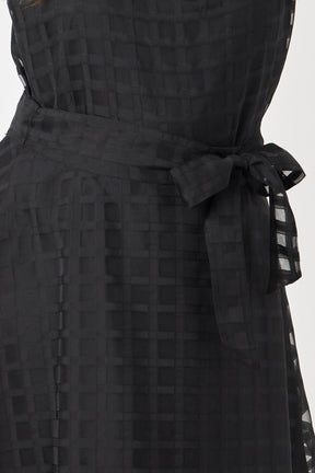 ENGLISH FACTORY - Plus Size Plaid Organza Fit & Flare Midi Skirt - SKIRTS available at Objectrare